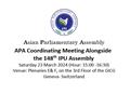 Report of APA Coordinating Meeting on the sideline of the 148th IPU Assembly