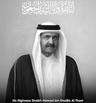 Cable of Condolence on the passing of His Highness Sheikh Hamad bin Khalifa Al Thani